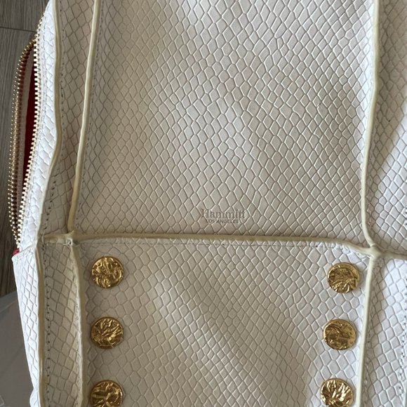 Hammitt Hunter Mini Marshmallow White Snake Mini Backpack Purse - Picture 4 of 7